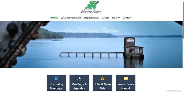 Security scan screenshot of https://www.houstoncountytn.gov/