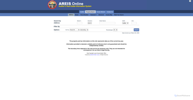 Security scan screenshot of https://icare.co.lucas.oh.us