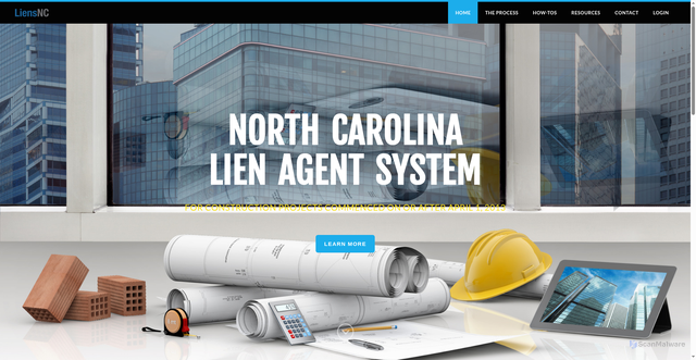 Security scan screenshot of https://liensnc.com