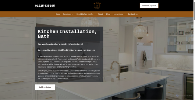 Security scan screenshot of https://bath-kitchen-fitters.pages.dev/kitchen-installation