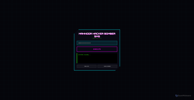 Security scan screenshot of https://mahnoorsmsbomber-fnypate122.edgeone.app/