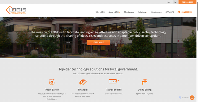 Security scan screenshot of https://logismn.gov/