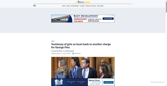 Security scan screenshot of https://www.flkeysnews.com/news/local/article311666479.html