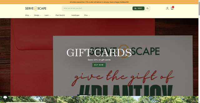 Security scan screenshot of https://servescape.com