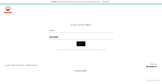 Security scan screenshot of https://site-hv6noerne.godaddysites.com/