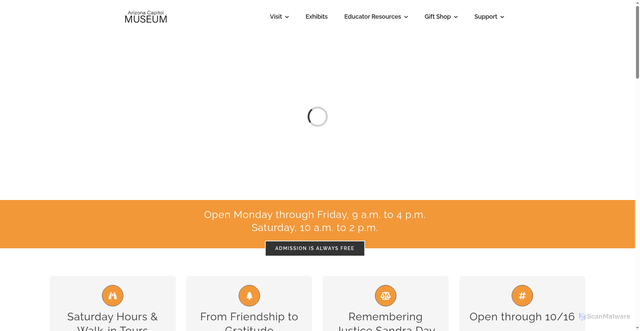 Security scan screenshot of https://azcapitolmuseum.gov/