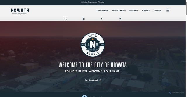 Security scan screenshot of https://nowataok.gov/