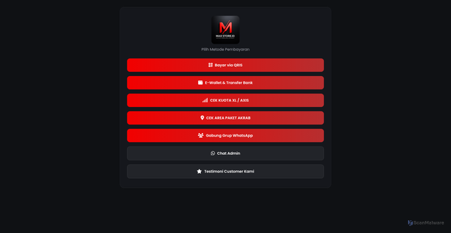 Security scan screenshot of https://maxstore-tools-lljtuioj4h.edgeone.app/