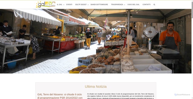Security scan screenshot of https://www.galterredelnisseno.it/