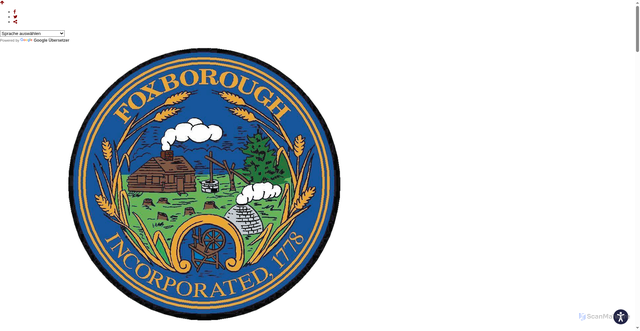 Security scan screenshot of https://www.foxboroughma.gov/