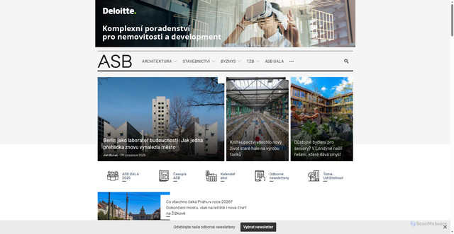 Security scan screenshot of https://asb-portal.cz