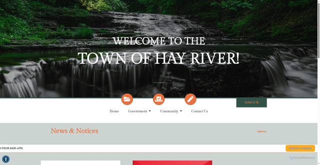 Security scan screenshot of https://hayrivertownship.gov/