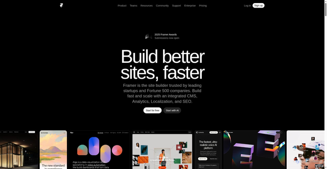 Security scan screenshot of https://api.framer.com