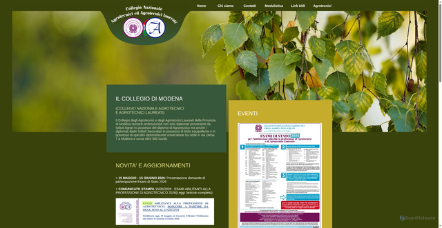 Security scan screenshot of https://www.agrotecnicimodena.it