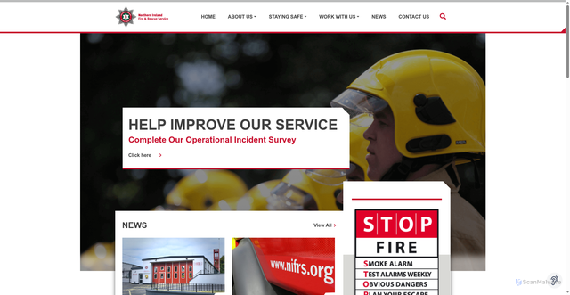 Security scan screenshot of https://www.nifrs.org/