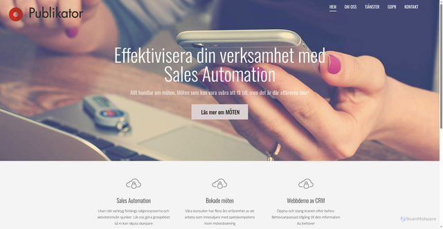 Security scan screenshot of https://www.publikator.se/v3/