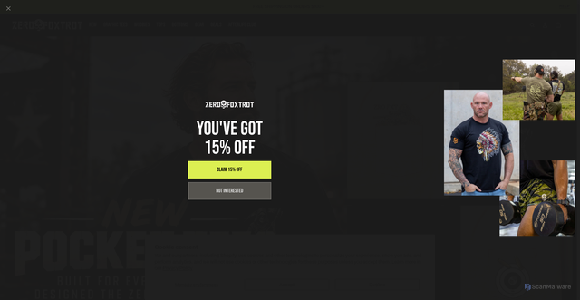 Security scan screenshot of https://www.zerofoxtrot.com