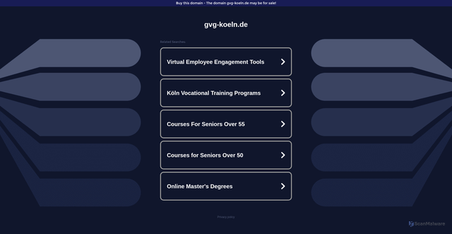 Security scan screenshot of http://ww16.gvg-koeln.de/?sub1=20260215-0003-3168-a4a9-7866eaa56bd6