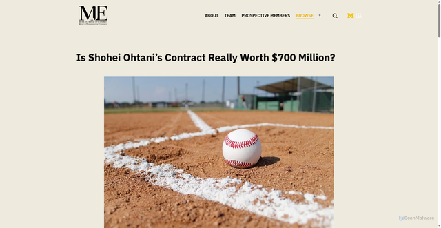 Security scan screenshot of https://sites.lsa.umich.edu/mje/2024/05/23/is-shohei-ohtanis-contract-really-worth-700-million/