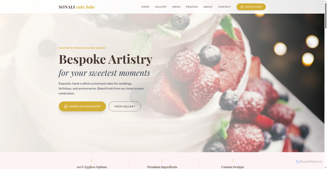 Security scan screenshot of https://sonali-cake-bake-9kjk3ealyi.edgeone.app/