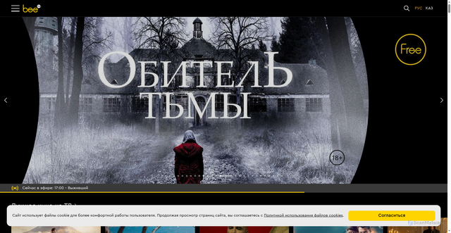 Security scan screenshot of https://beetv.kz