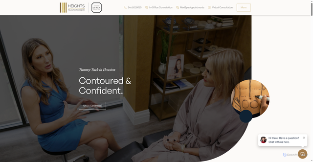 Security scan screenshot of https://heightsplasticsurgeryhouston.com/services/tummy-tuck-in-houston/