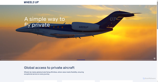 Security scan screenshot of https://wheelsup.webflow.io/