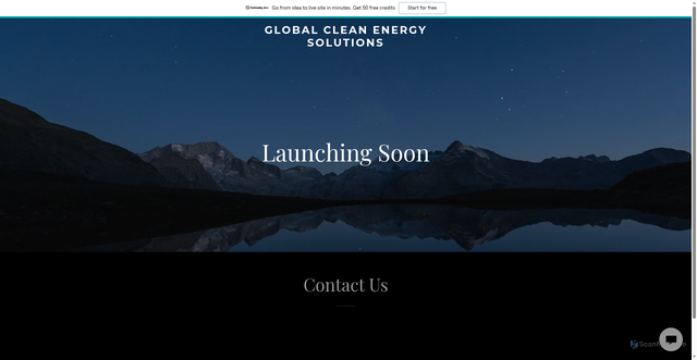 Security scan screenshot of https://globalcleanenergysolutions.com/