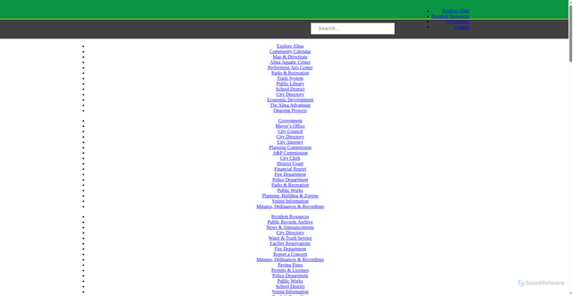 Security scan screenshot of https://www.almaarkansas.gov/