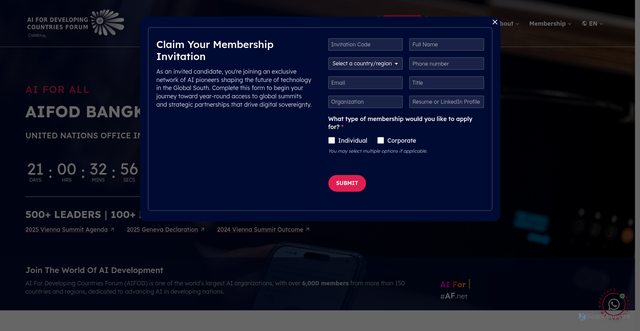 Security scan screenshot of https://af.net