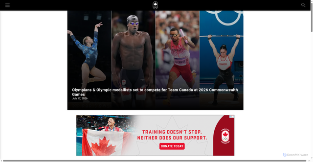 Security scan screenshot of https://olympic.ca