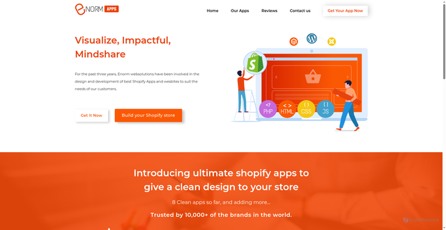 Security scan screenshot of https://enormapps.com/