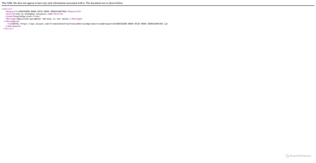 Security scan screenshot of https://slsrole.alicdn.com/