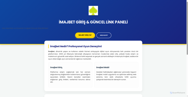 Security scan screenshot of https://wwwimajbet.vip/