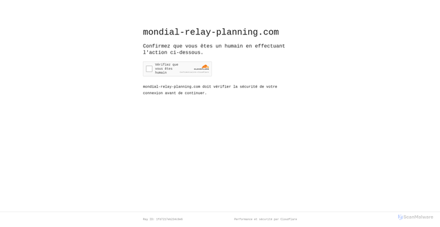 Security scan screenshot of https://mondial-relay-planning.com/captcha