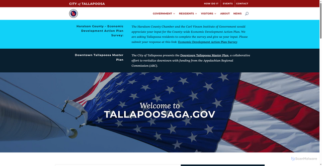 Security scan screenshot of https://www.tallapoosaga.gov/