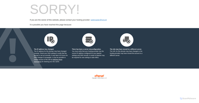 Security scan screenshot of https://vd.onl