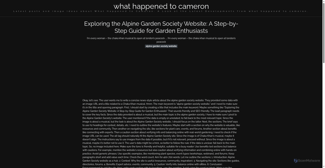 Security scan screenshot of https://lensacerdascorner-dpuv9krdmclz.edgeone.app/alpine-garden-society-website.html