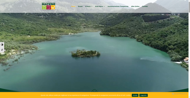 Security scan screenshot of https://www.parcoregionaledelmatese.it/