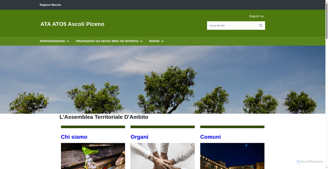 Security scan screenshot of https://www.atarifiuti.ap.it