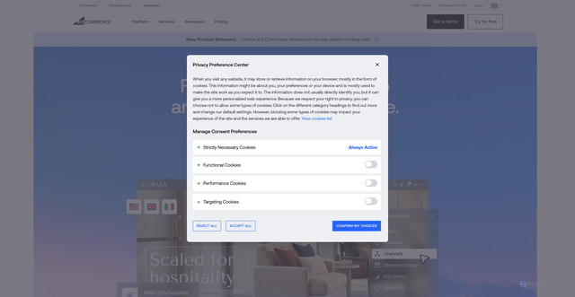 Security scan screenshot of https://bigcommerce.com