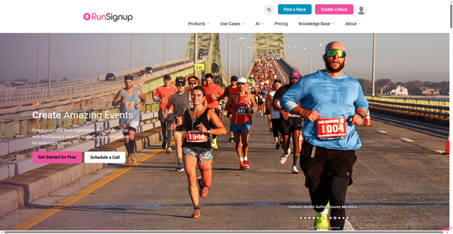 Security scan screenshot of https://runsignup.com
