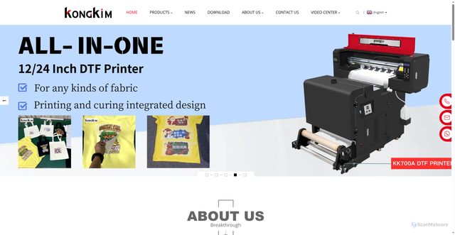 Security scan screenshot of https://www.kongkimjet.com