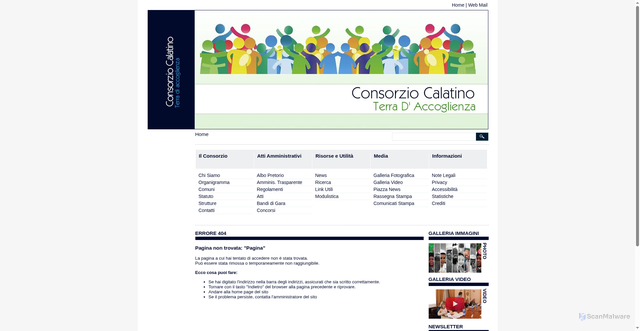 Security scan screenshot of https://www.consorziocaramineo.it
