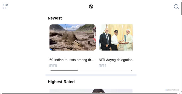 Security scan screenshot of https://obnews.co