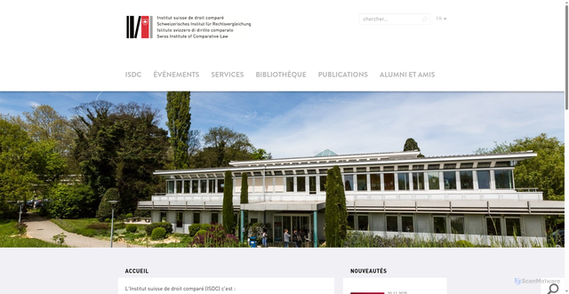 Security scan screenshot of https://www.isdc.ch/