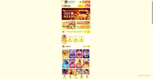 Security scan screenshot of https://95pg06.com/