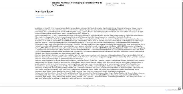 Security scan screenshot of https://altairaquahugo-67wm57d2dn.edgeone.app/13479-harrison-bader.html