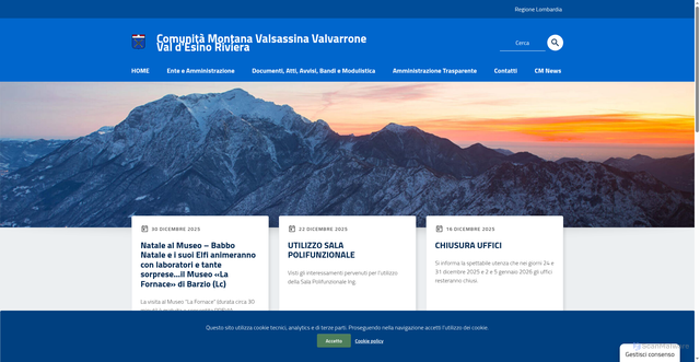Security scan screenshot of valsassina.it
