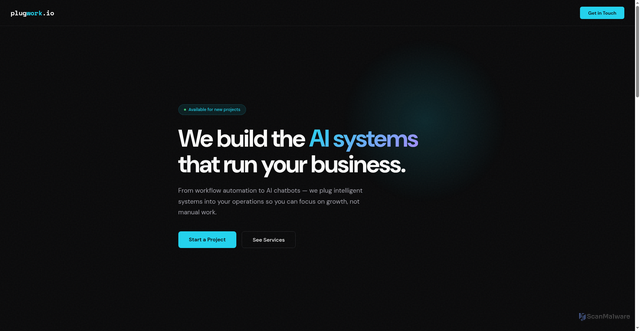 Security scan screenshot of http://plugwork.io/